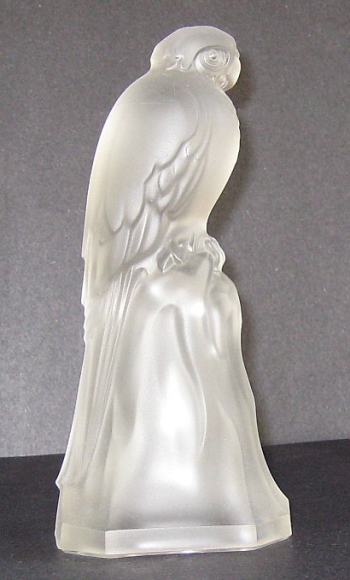 Val St Lambert Parakeet Figurine