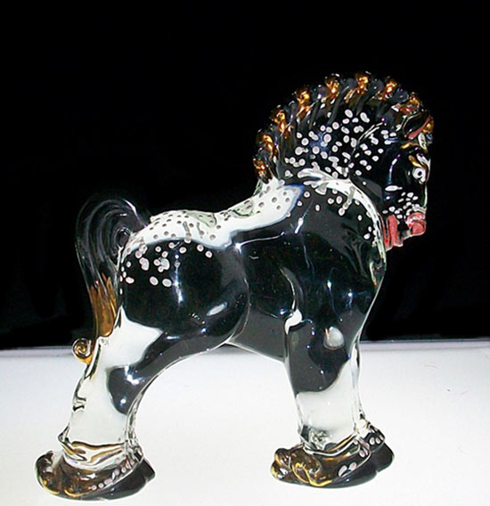 Heisey #   2 Clydesdale  w/ Charlton Decoration