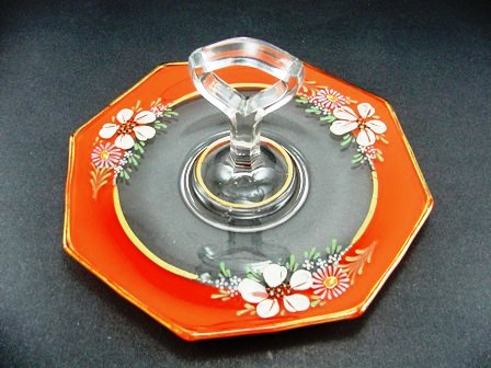 Indiana Dogwood Decoration on # 603 Center Handled Server