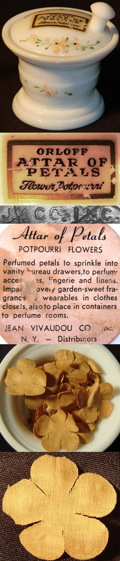 Akro Agate Mortar & Pestle Jar (Orloff Attar of Petals)