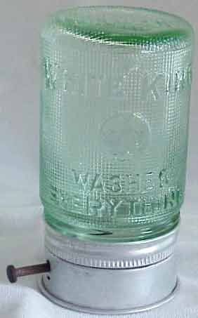 Illinois Pacific Glass White King Soap Dispenser