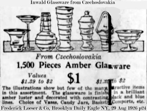 Czechoslovakia Glassware Advertisement