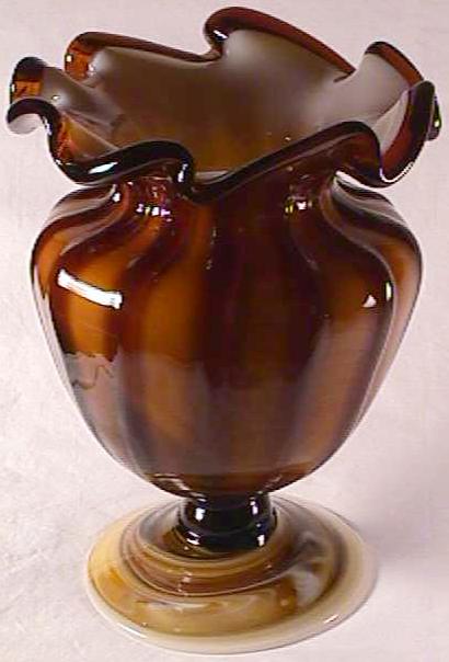Vase, Footed Rib Optic