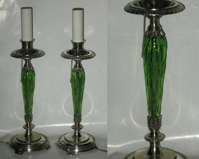 Pairpoint #6155 Candlestick Lamps