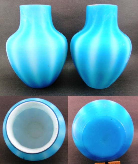 Unknown Cased Vase w/ Stripes