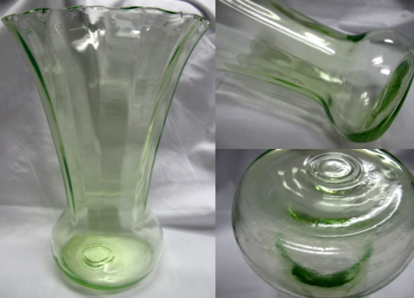Unknown Green Paneled Vase