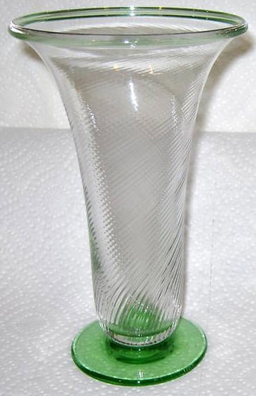 Unknown Bi-Color Spiral Vase