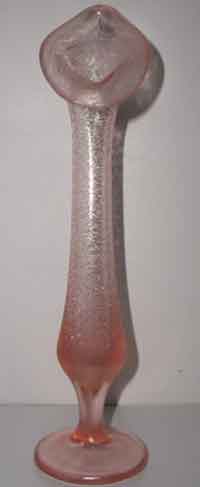 Unknown Pink Crackle Jack-in-Pulpit Vase