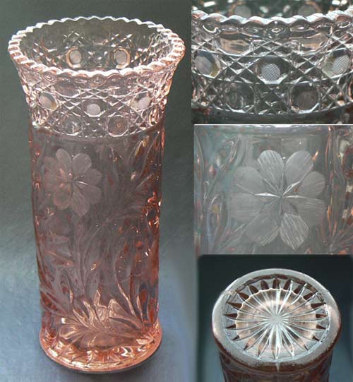Unknown Pressed Glass Vase