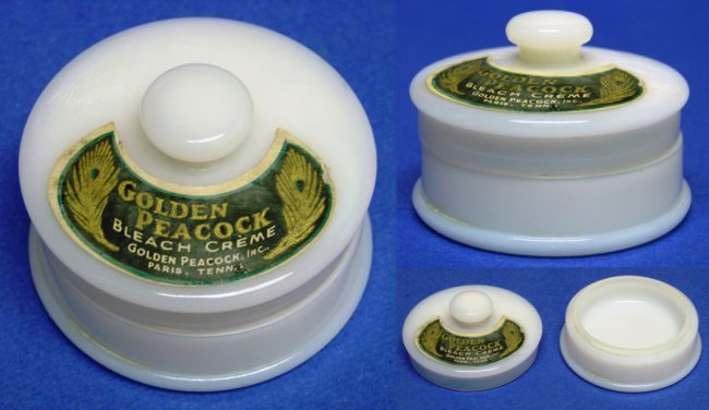 Unknown Golden Peacock Bleach Creme Cosmetic Jar
