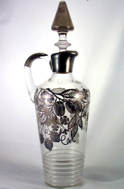 Unknown Decanter w/ Silver Overlay