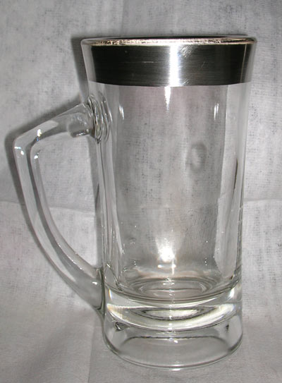 Unknown Beer Mug with Silver Rim