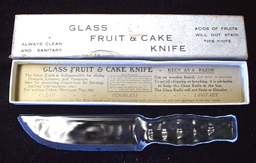 Unknown Glass Knife w/ Box