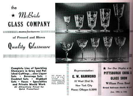 McBride Glass Company Daisy Cutting