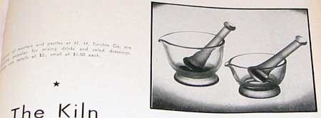 H. H. Turchin Glass Mortar & Pestle Ad