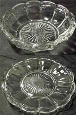 Unknown Paneled Bowl and Plate