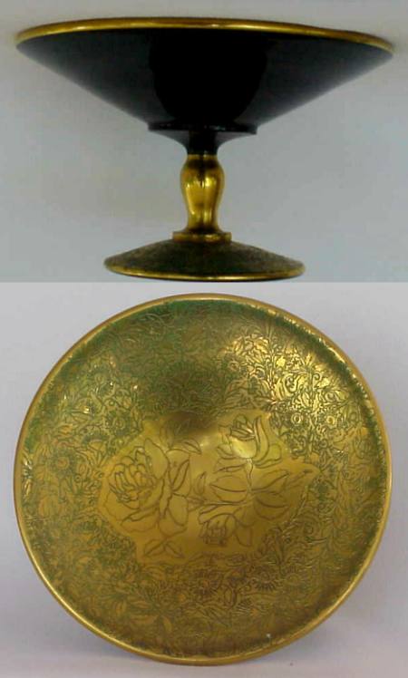 Unknown Compote w/ Gold Decoration