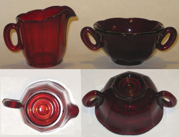 Unknown Ruby Cream and Sugar