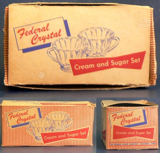 Federal Box for Cream & Sugar