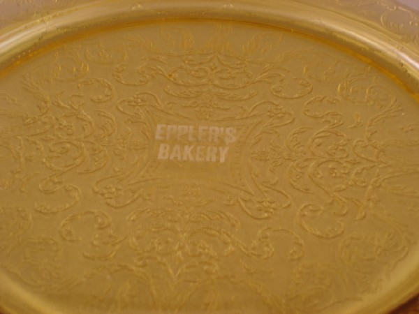 Federal Madrid Cake Plate--Eppler's Bakery