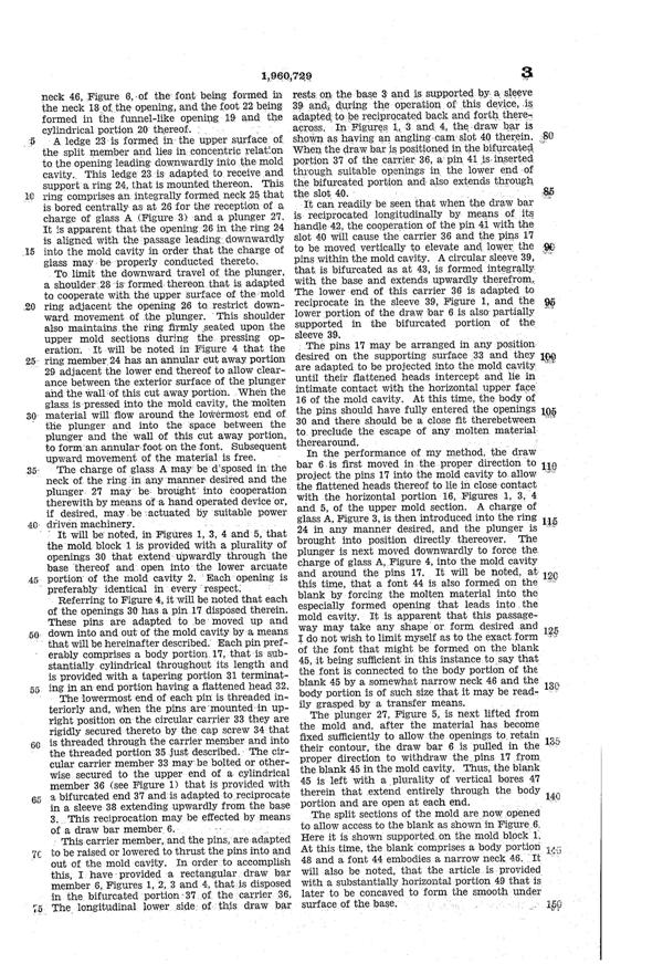 Heisey #  19 Flower Frog Patent 1960729-6