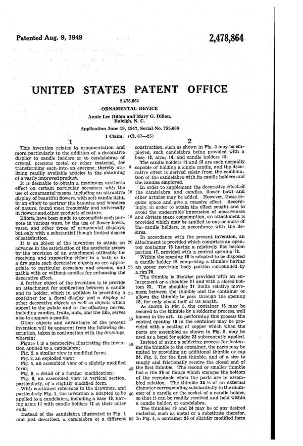 Heisey Epergne Patent 2478864-2