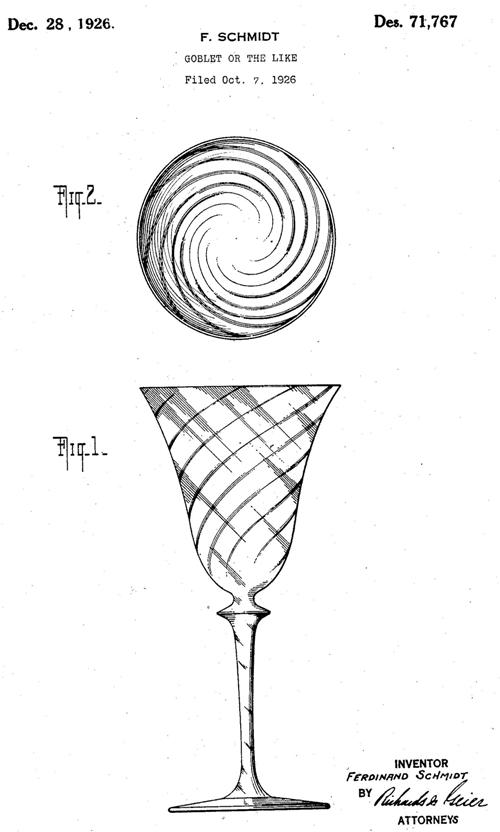 Schmidt Garda Spiral Optic Goblet D 71767-1