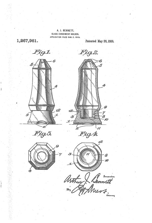 Cambridge Shaker Patent 1267961-1