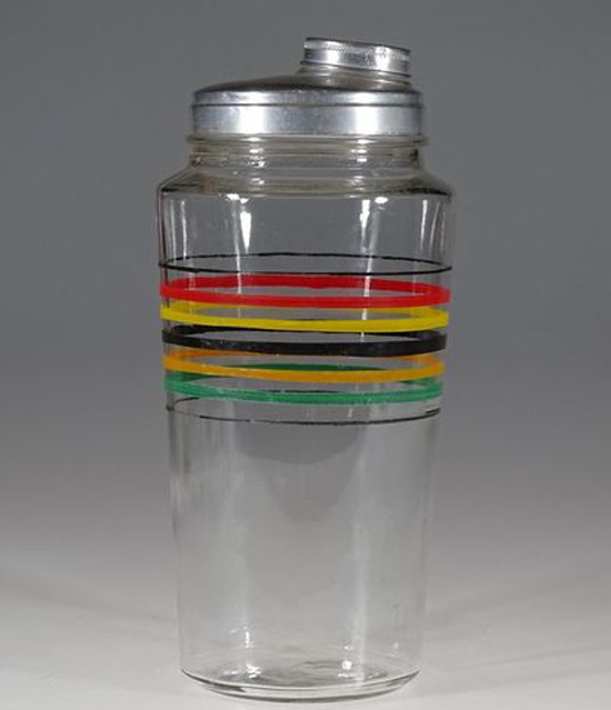 Hocking Cocktail Shaker w/ Multi-Color Bands