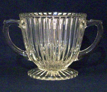 Hocking Queen Mary Footed Sugar
