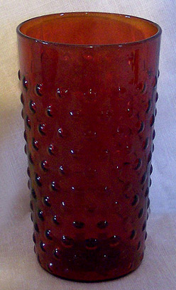 Hocking Royal Ruby Hobnail Tumbler