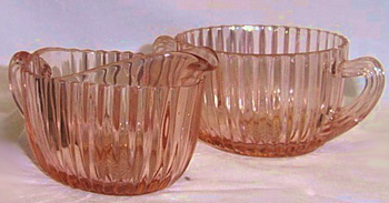 Hocking Queen Mary Cream and Sugar