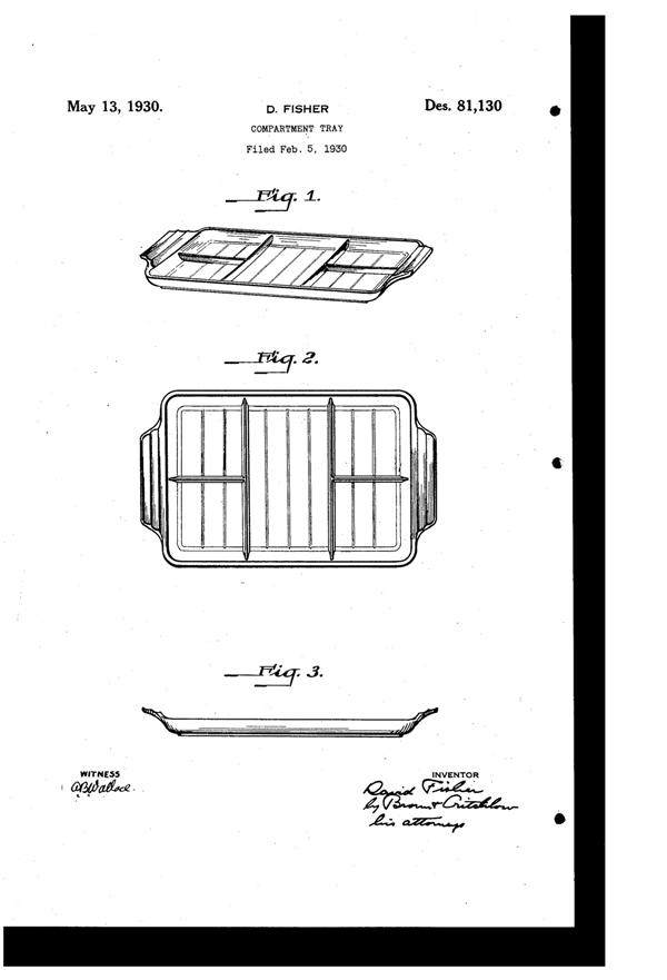 Paden City # 210 Regina Relish Design Patent D 81130-1
