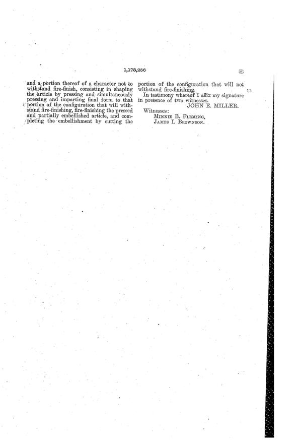 Duncan & Miller Decoration Patent 1178256-4