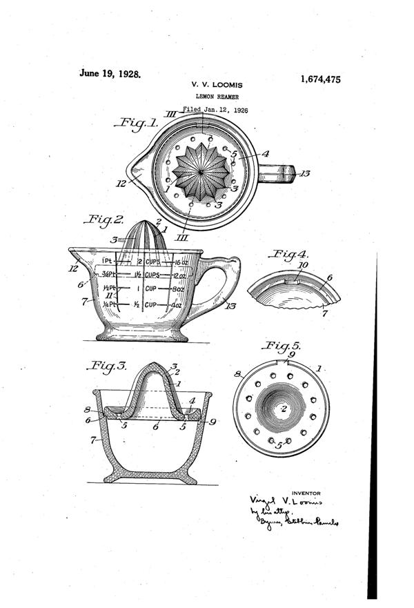 U. S. Glass Reamer Set Patent 1674475-1