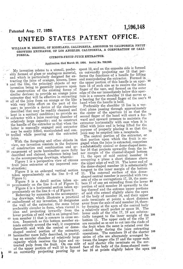 McKee Reamer Patent 1596148-2