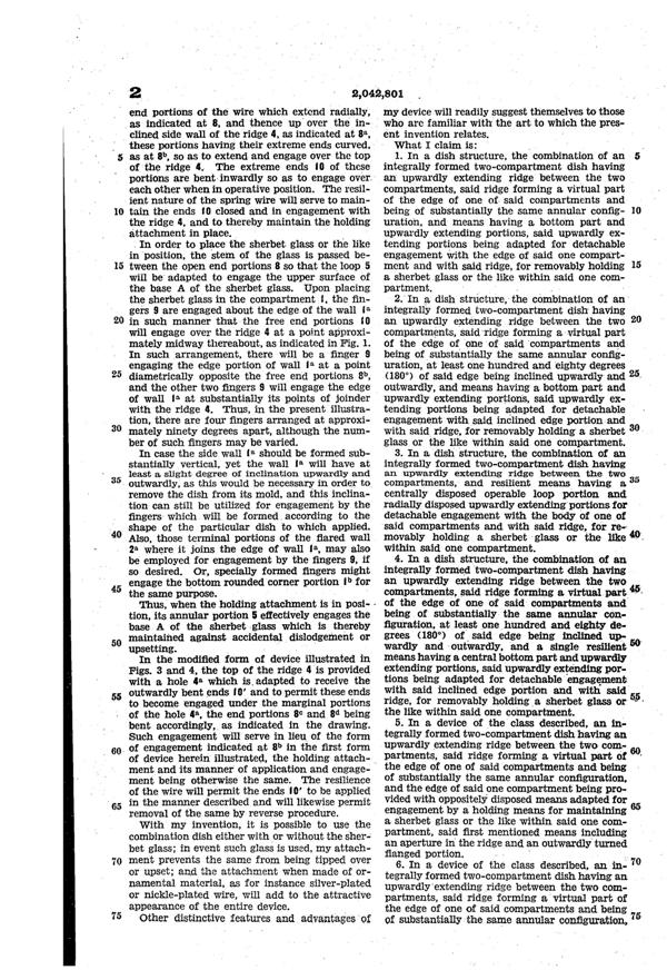 McKee Snack Tray Patent 2042801-3