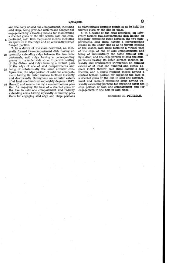 McKee Snack Tray Patent 2042801-4