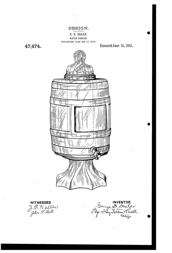McKee Dispenser Design Patent D 47474-1