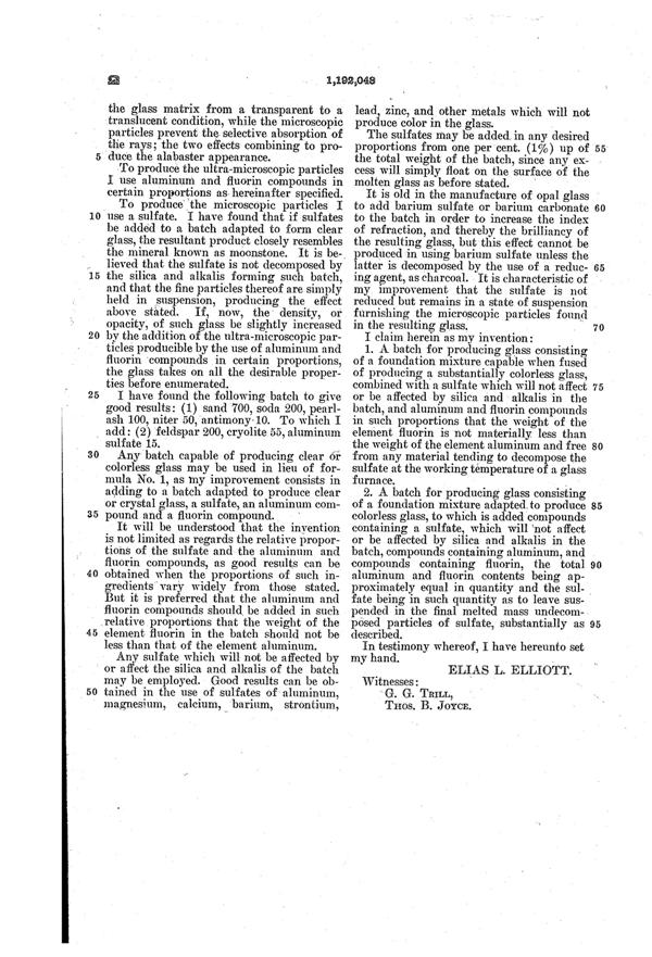 MacBeth-Evans Light Diffusing Glass Patent 1192048-2
