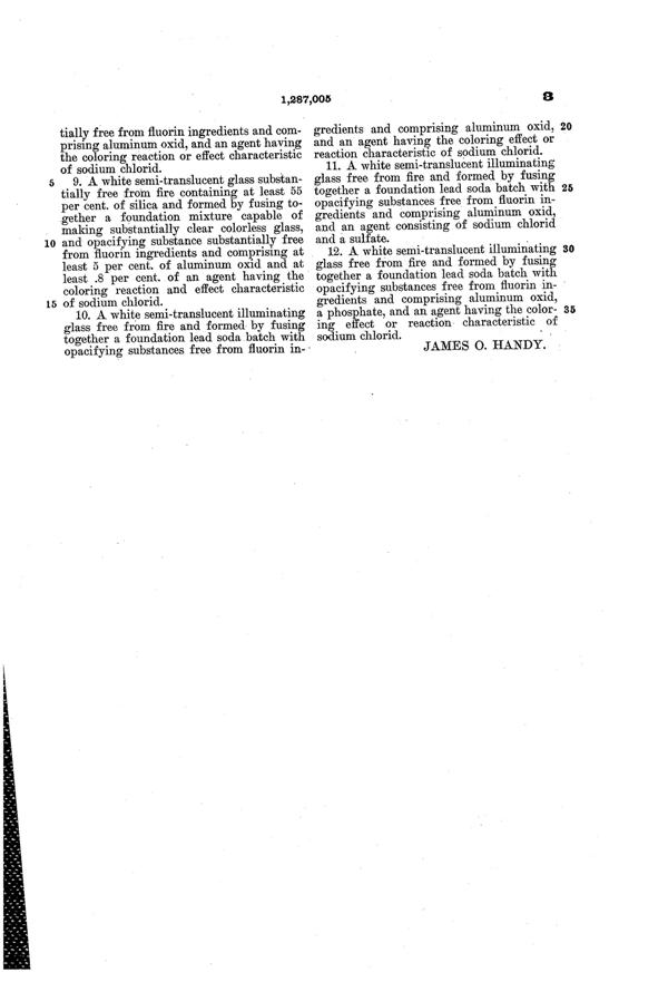 MacBeth-Evans Illuminating Glass Patent 1287005-3
