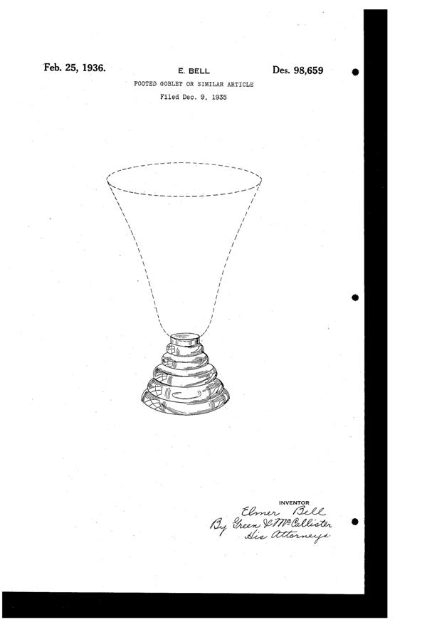 Bryce Stem Design Patent D 98659-1