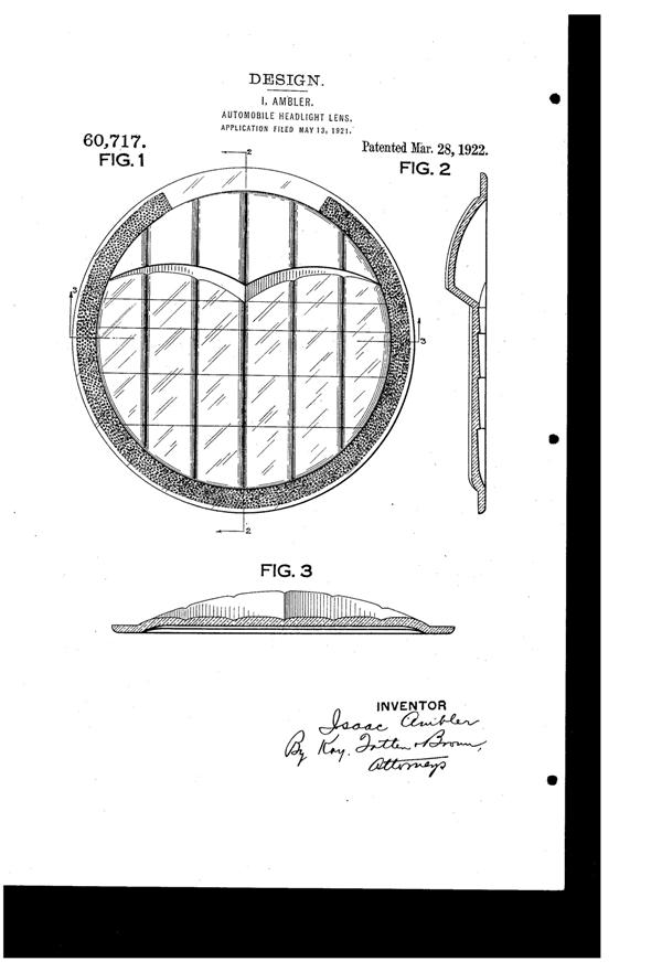 Jeannette Lens Design Patent D 60717-1