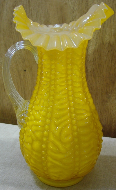 L.G. Wright Beaded Curtain Pitcher