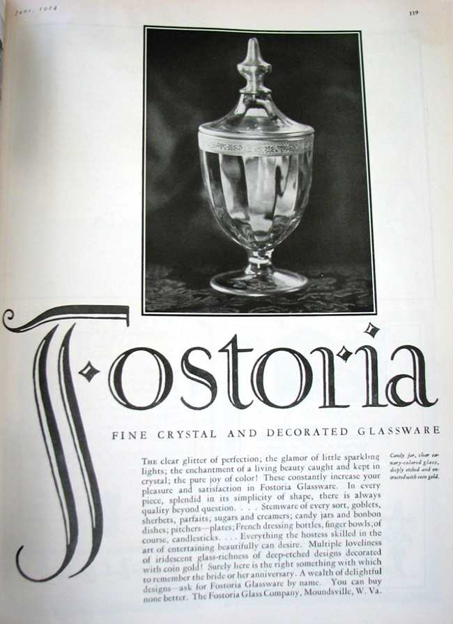 Fostoria Advertisement