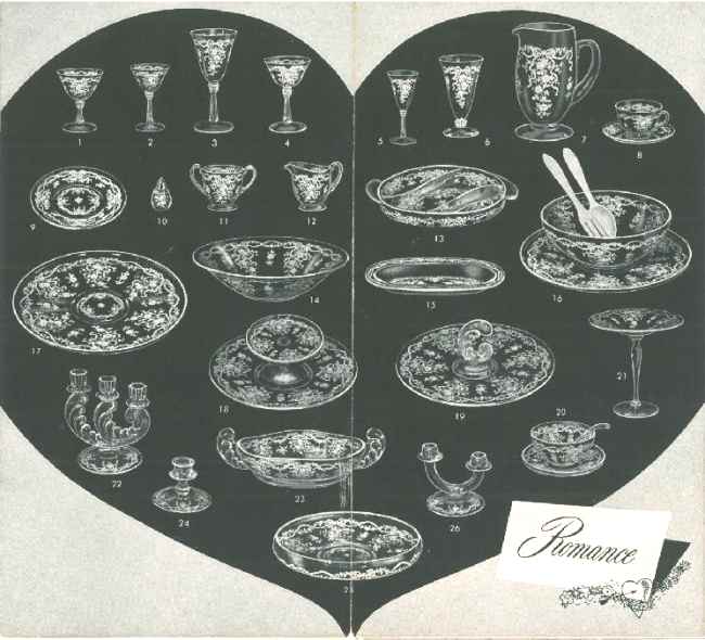 Fostoria Romance Brochure--Inside