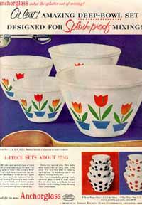 Hocking Tulip Mixing Bowl