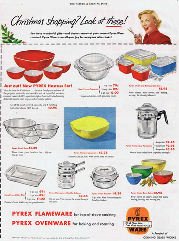Corning Pyrex Flameware / Ovenware Advertisement