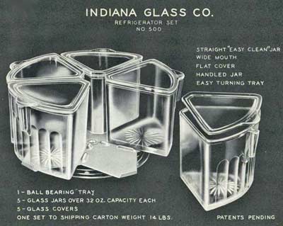 Indiana Glass Company Ad for Refrigerator Set