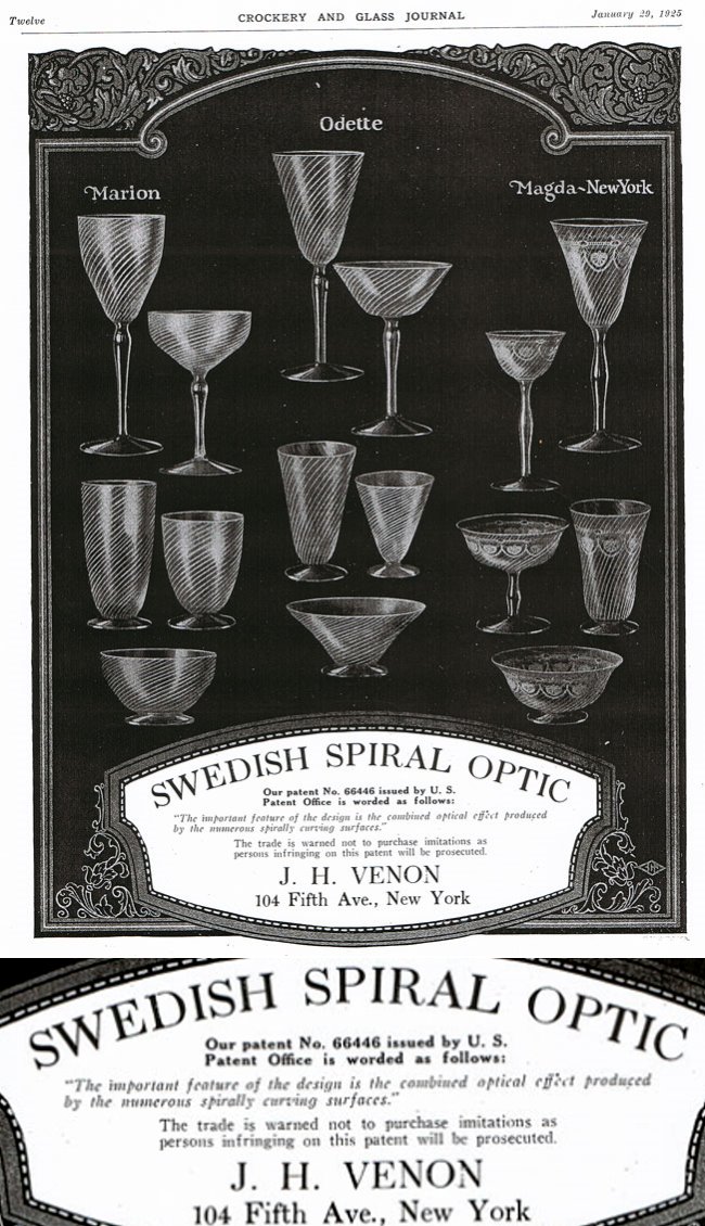 Venon Advertisement for Swedish Spiral Optic